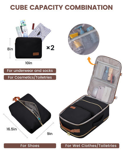 Optima Premium Laptop Backpack - 15.6", Black-Brown, Durable Design