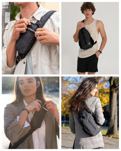 Optima Premium Crossbody Sling Backpack - Travel & Hiking Ready