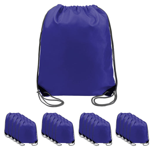Optima Premium Drawstring Backpack - Bulk Cinch Sack for Sports
