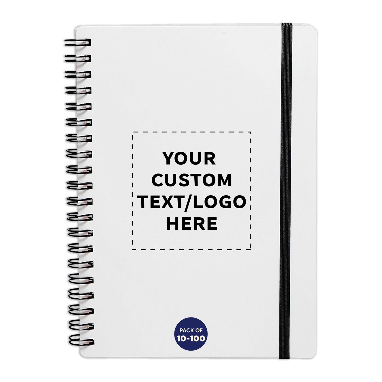 Optima Premium Recycled Spiral Notebooks - 100 Pack, 80 Pages