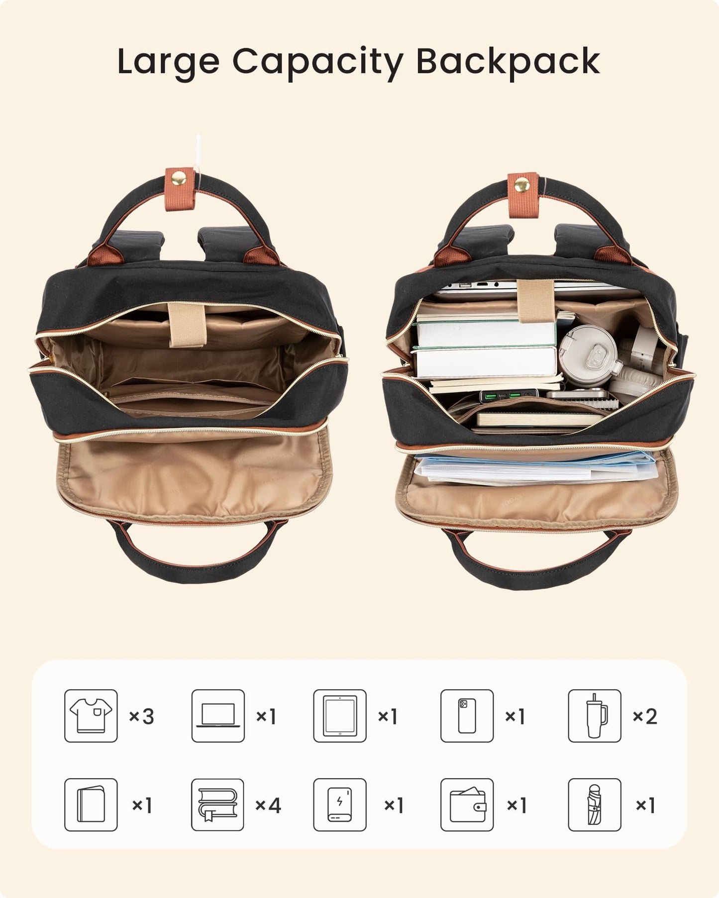 Optima Premium 15.6" Laptop Backpack for Women - Travel & Work