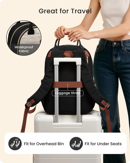 Optima Premium 15.6" Laptop Backpack for Women - Travel & Work