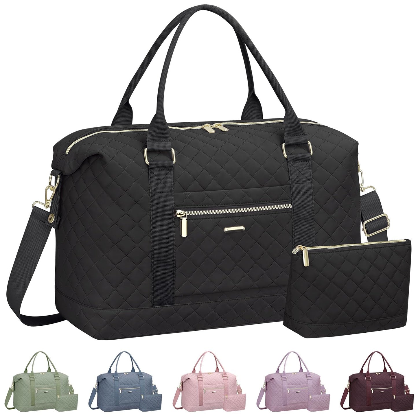 Optima Premium Women's Travel Duffle Bag - Stylish Black Design