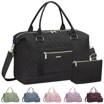 Optima Premium Women's Travel Duffle Bag - Stylish Black Design