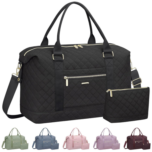 Optima Premium Women's Travel Duffle Bag - Stylish Black Design
