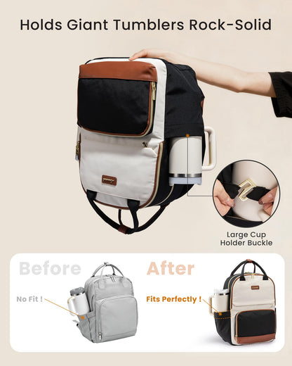 Optima Premium 15.6" Laptop Backpack for Women - Travel & Work