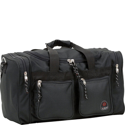 Optima Premium Black Polyester Travel Duffle Bag - Versatile & Durable