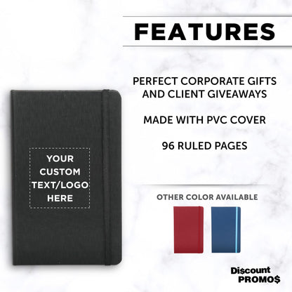 Optima Premium Hardcover Journal - 5.5x8.5, Customizable, 24-Pack