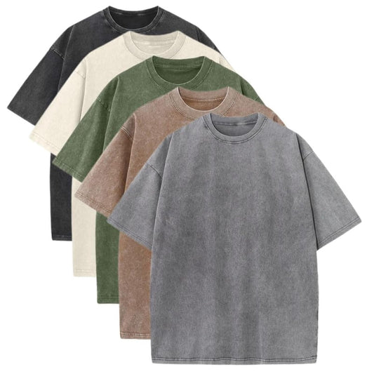 Optima Premium Unisex Cotton Crew T-Shirts - Bulk Pack, Large