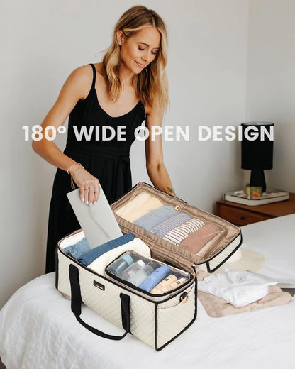 Optima Premium Travel Duffle Bag - Weekender & Gym with Toiletry Set