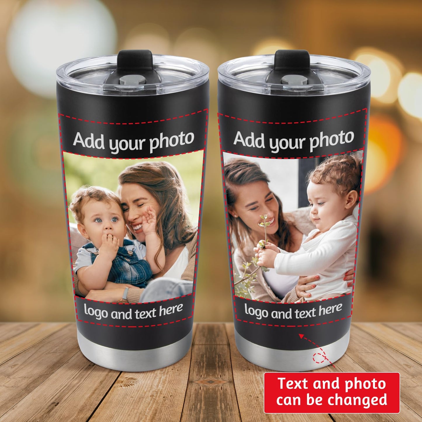 Optima Personalized 20oz Stainless Steel Coffee Tumbler - Custom Gift