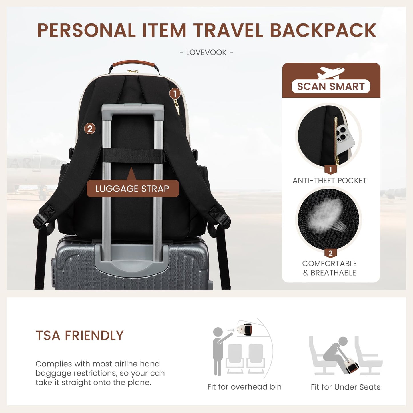 Optima Premium Laptop Backpack - 15.6 Inch, Travel & Work Ready