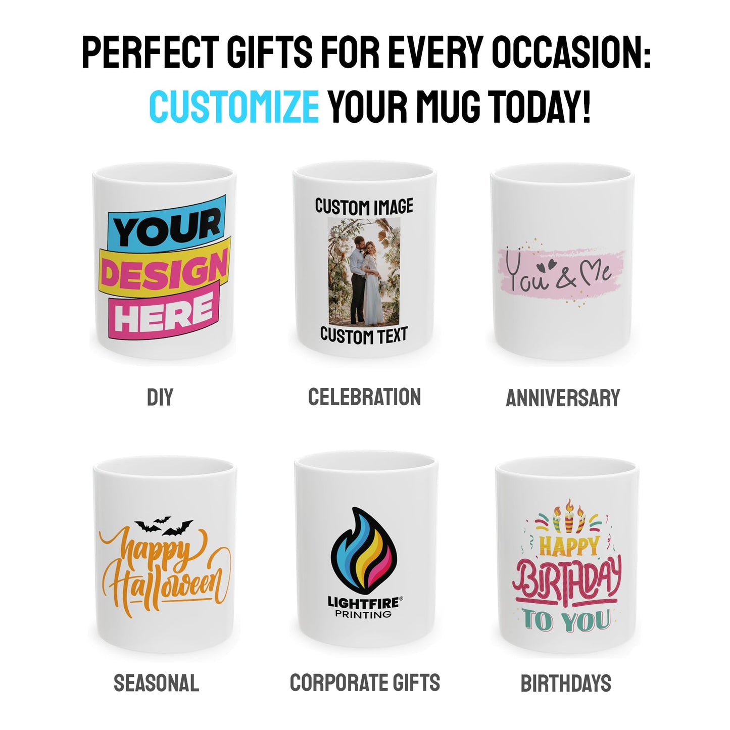 Optima Personalized Photo Coffee Mug - 11oz Custom Gift