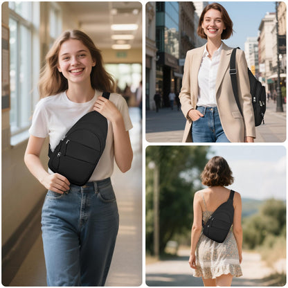 Optima Lightweight Anti-Theft Crossbody Backpack - Medium Size