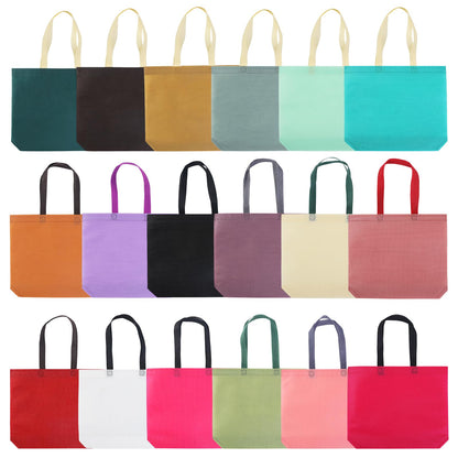Optima Premium 36-Pack Reusable Tote Bags - Multipurpose & Colorful