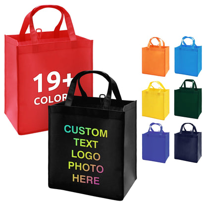 Optima Customizable Reusable Tote Bags - 100/200 Pack for Branding