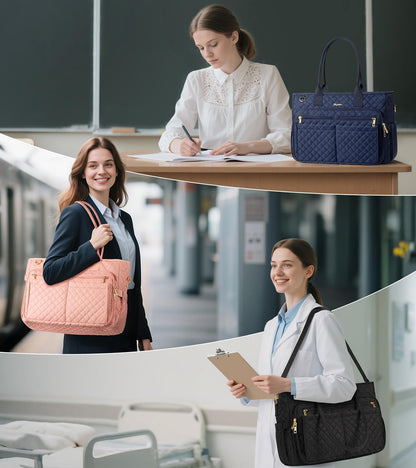 Optima Premium 15.6" Laptop Tote Bag - Insulated & Quilted Design