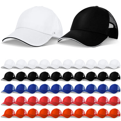 Optima Premium Unisex Sublimation Trucker Hats - 50 Pcs Adjustable