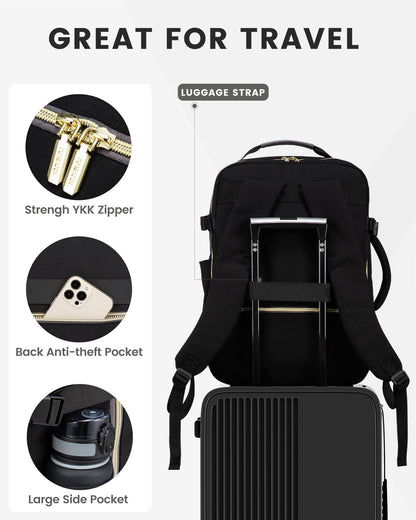 Optima LOVEVOOK Laptop Backpack, Black-2029, 15.6"