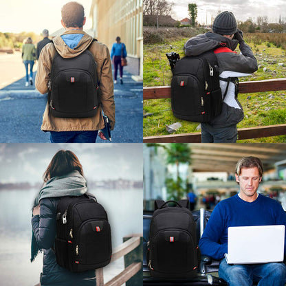 Optima Premium Anti-Theft Laptop Backpack with USB Charging Port