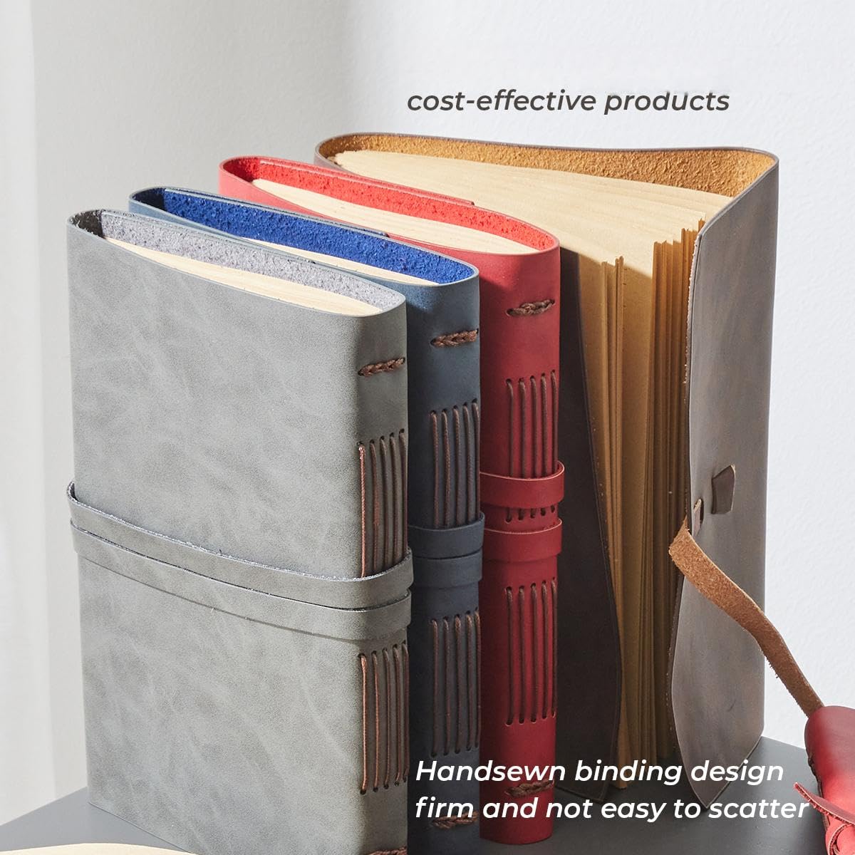 Optima Premium Leather Journal Notebook - Genuine Writing Journal