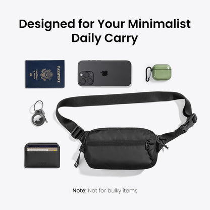 Optima Minimalist Sling Bag - 1.5L, RFID Blocking, Water-Resistant
