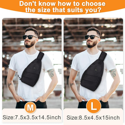 Optima Trendy Sling Backpack - Casual Chest Bag with Convertible Strap