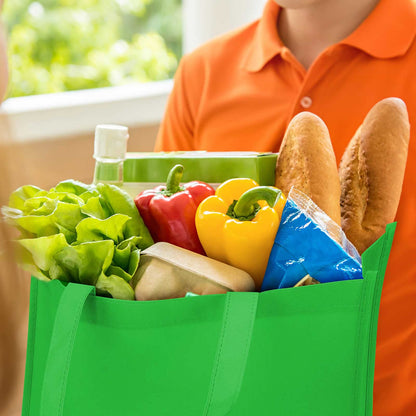 Optima Premium Reusable Tote Bags - 60 Pcs Fabric Gift Bags