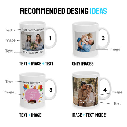 Optima Personalized Photo Coffee Mug - 11oz Custom Gift