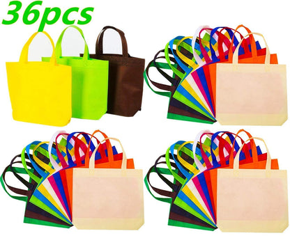 Optima Premium Non-Woven Tote Bags - 36 Pack, 13x10 Inches