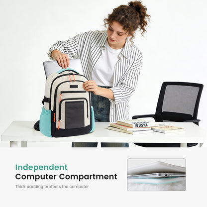 Optima Women's 15.6" Waterproof Laptop Backpack with Cup Holder