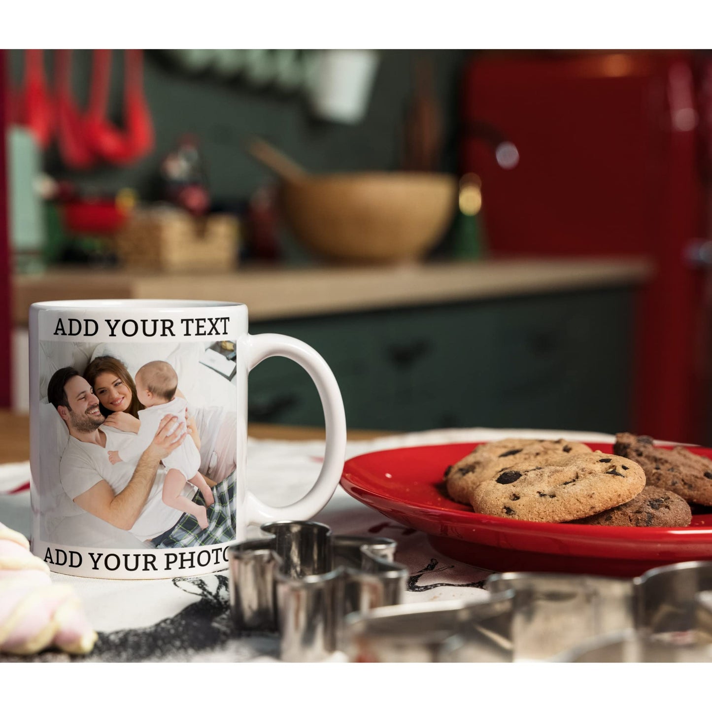 Optima Customizable 11oz Coffee Mug - Personalized Photo & Text Print