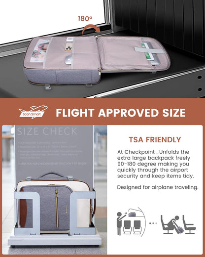 Optima Premium Travel Backpack - Large, Versatile Carry-On Essentials