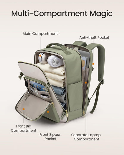 Optima Travel Backpack - Large Khaki Green Essentials Bag