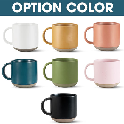 Optima Personalized Ceramic Coffee Mug - 12 oz Customizable Gift
