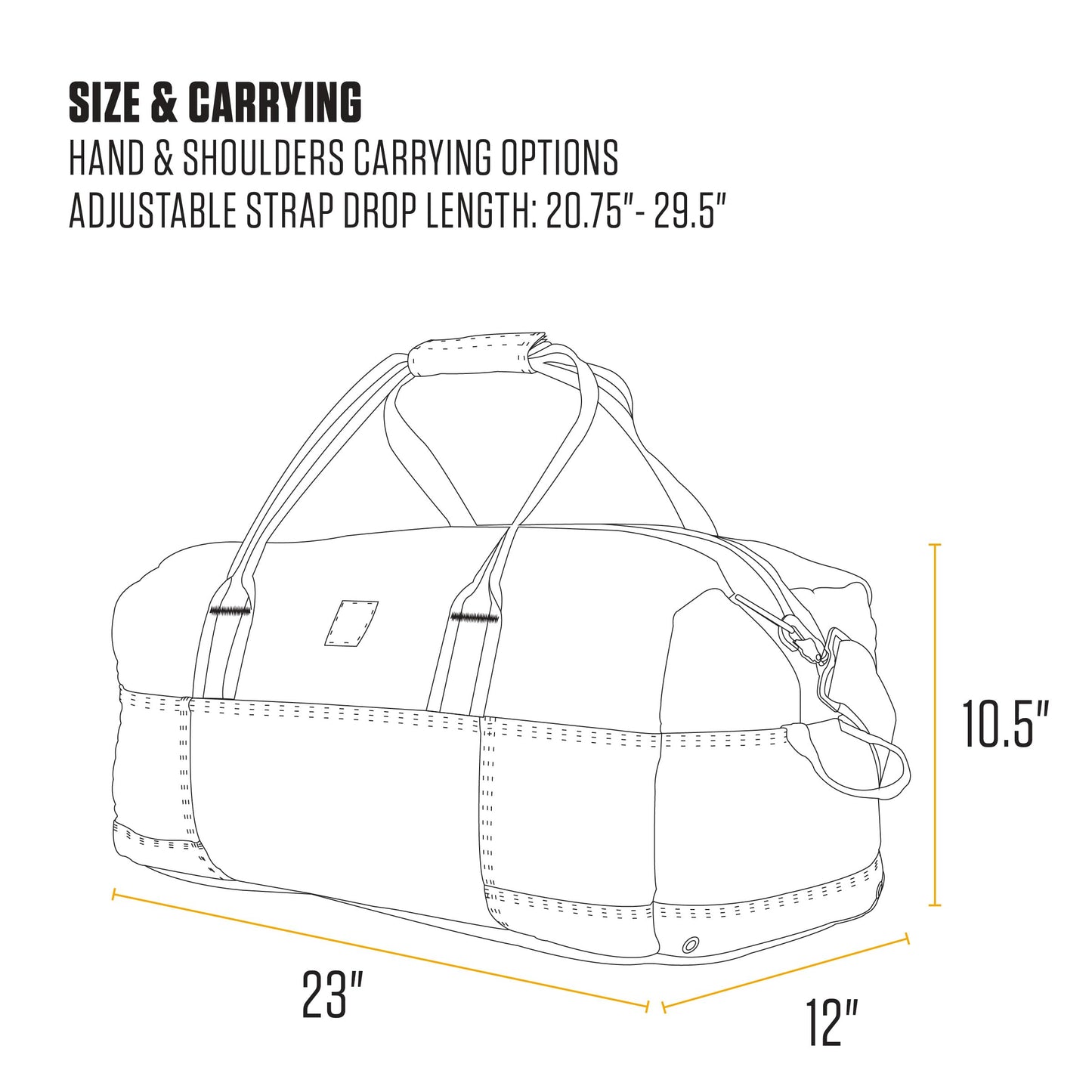 Optima Heavy-Duty 55L Duffel Bag for Travel & Gym