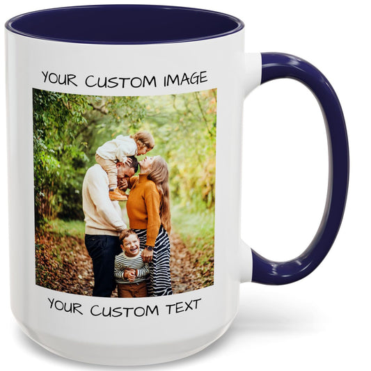 Optima Premium 15oz Customizable Mug - Double-Sided Print