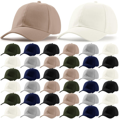 Optima Premium Adjustable Denim Trucker Hat - 36 Pcs Bulk Set