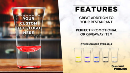 Optima Customizable 2 oz. Shot Glasses - 100 Pack, Etched Design