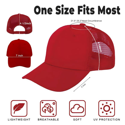 Optima Premium Mesh Trucker Hats - 12 Pack, Unisex, Multicolored