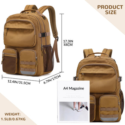 Optima Water-Resistant Backpack for Teens - Fits 15.6" Laptop