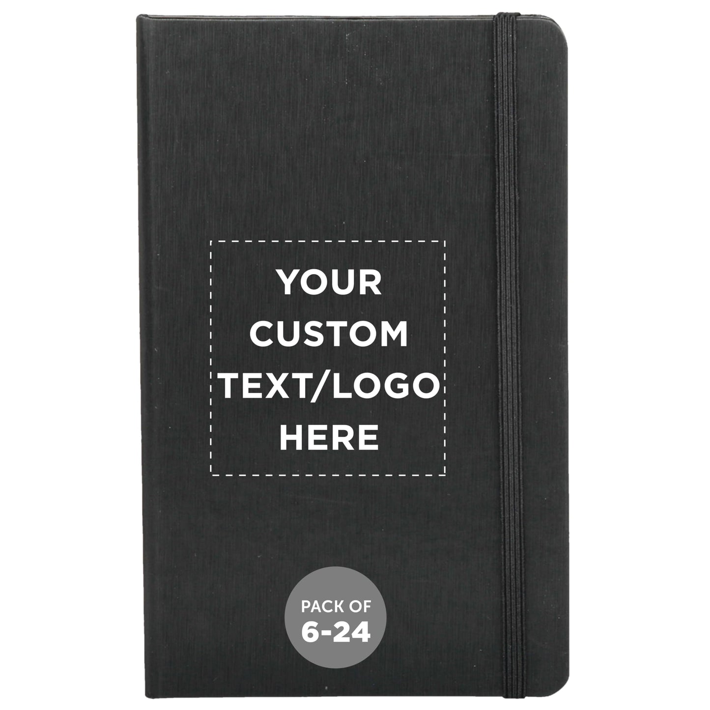 Optima Premium Hardcover Journal - 5.5x8.5, Customizable, 24-Pack