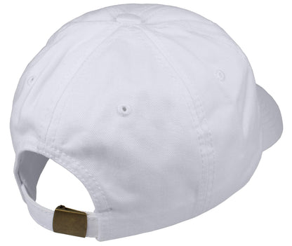 Optima Adjustable Cotton Twill Baseball Cap - Unstructured, Black
