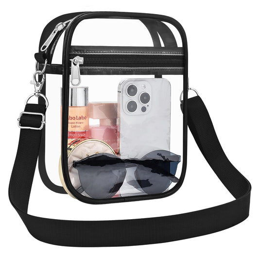 Optima Premium Clear Crossbody Stadium Bag - Compact & Approved