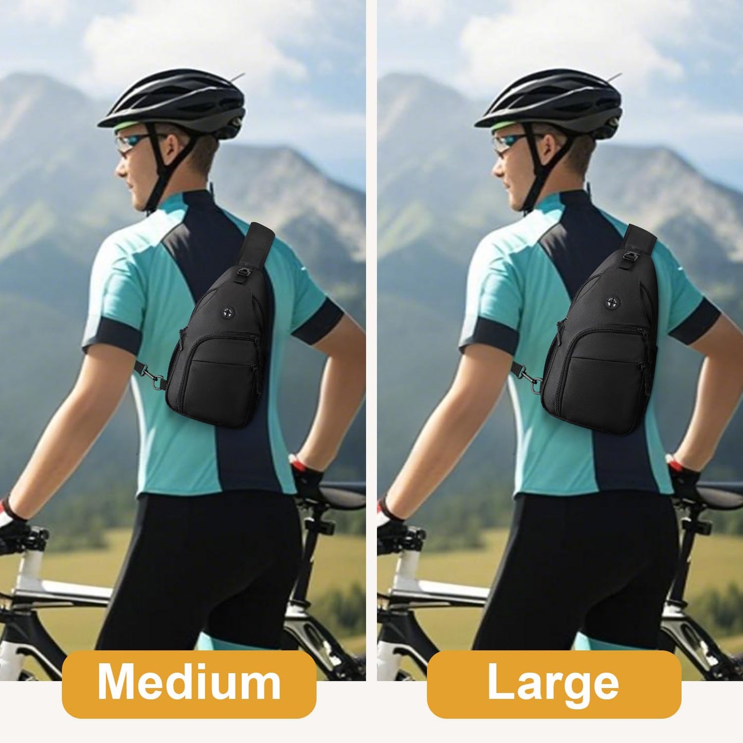 Optima Versatile Crossbody Sling Bag - Medium for Travel & Hiking