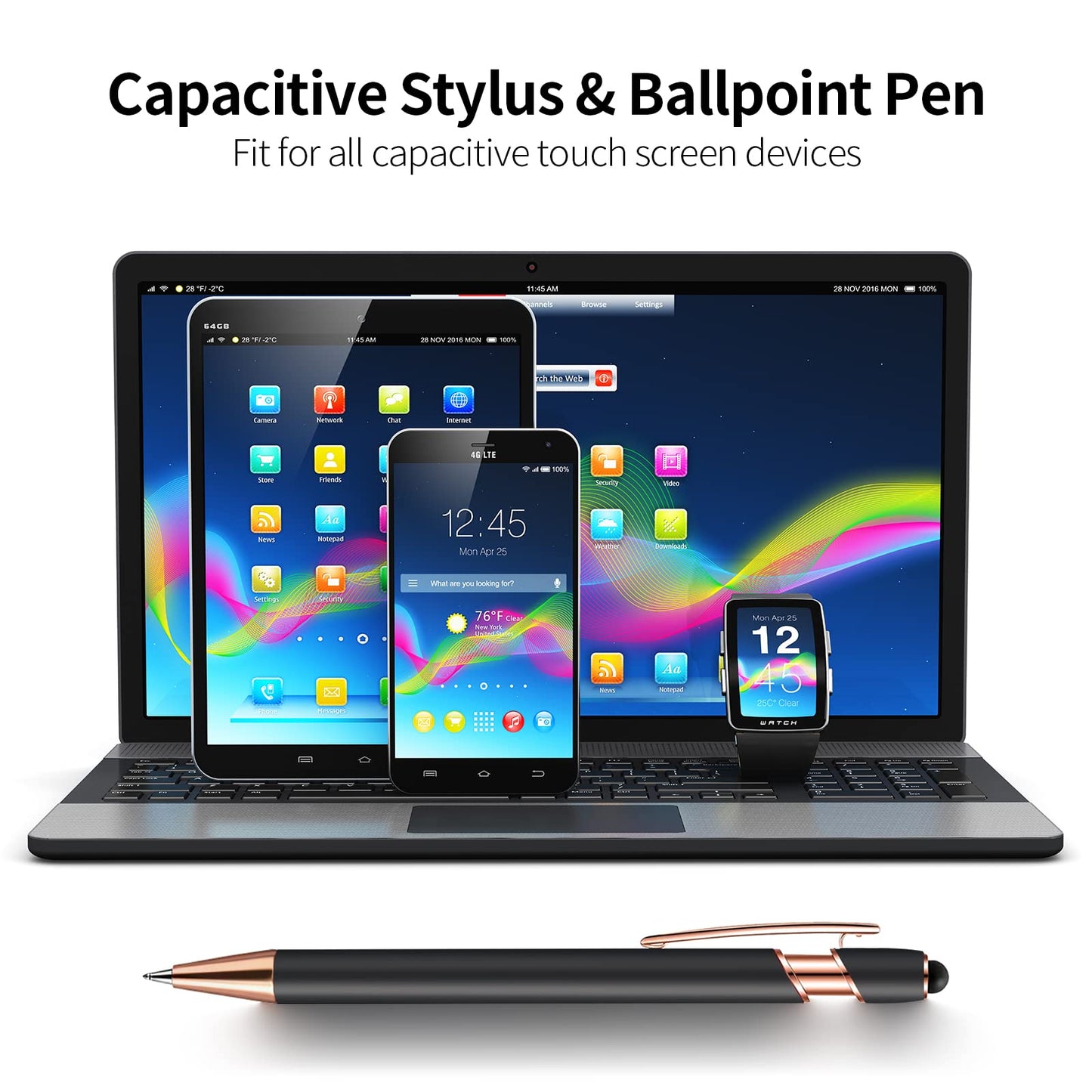 Optima Custom A5 Notebook with Pen - 192 Pages for Daily Use