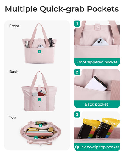 Optima Premium Foldable Tote Bag - Large Travel Shoulder Bag