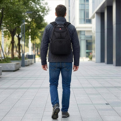 Optima Slim Laptop Backpack - 16-Inch, Scansmart Design, Black