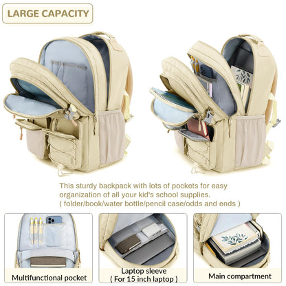 Optima Premium Multi-Pocket Travel Backpack - 15.6" Laptop Compartment