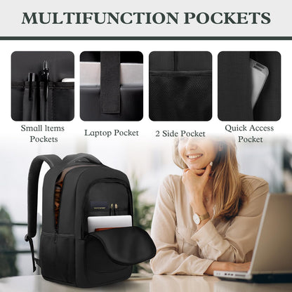 Optima Premium Anti-Theft Travel Laptop Backpack - 17.3 Inch